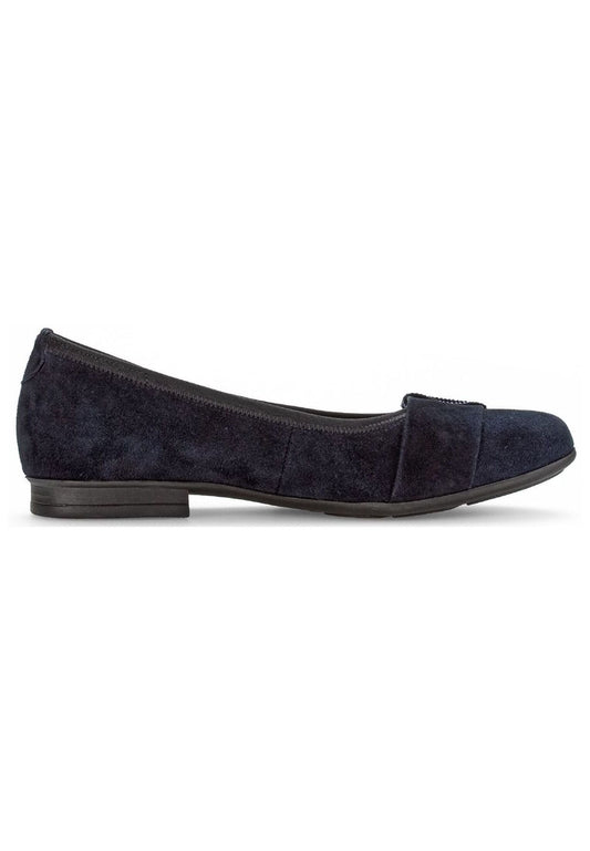 Gabor Comfort Ballerinas Veloursleder Dunkelblau