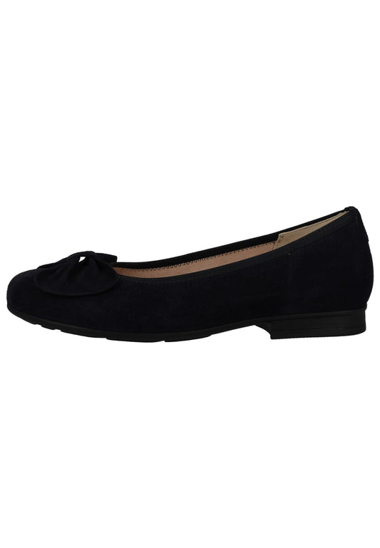 Gabor Comfort Ballerinas Veloursleder Dunkelblau