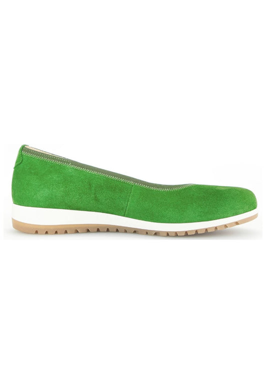 Gabor Comfort Ballerinas Veloursleder Grün