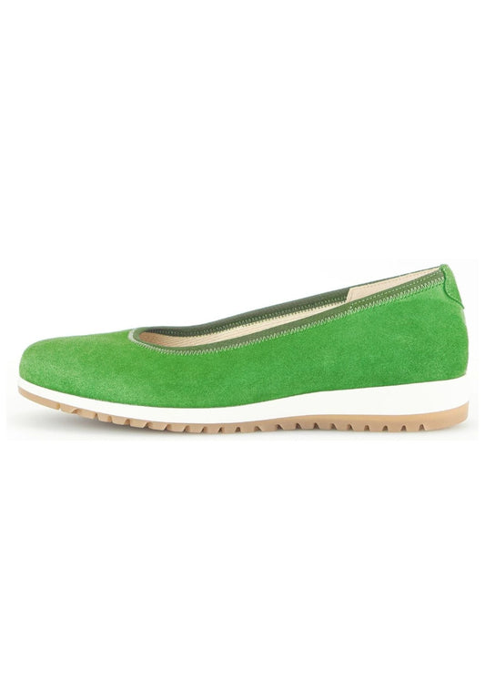 Gabor Comfort Ballerinas Veloursleder Grün