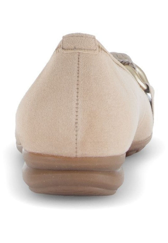Gabor Comfort Ballerinas Veloursleder Sand
