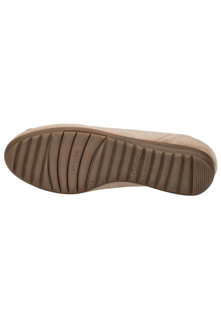 Gabor Comfort Ballerinas Veloursleder Sand
