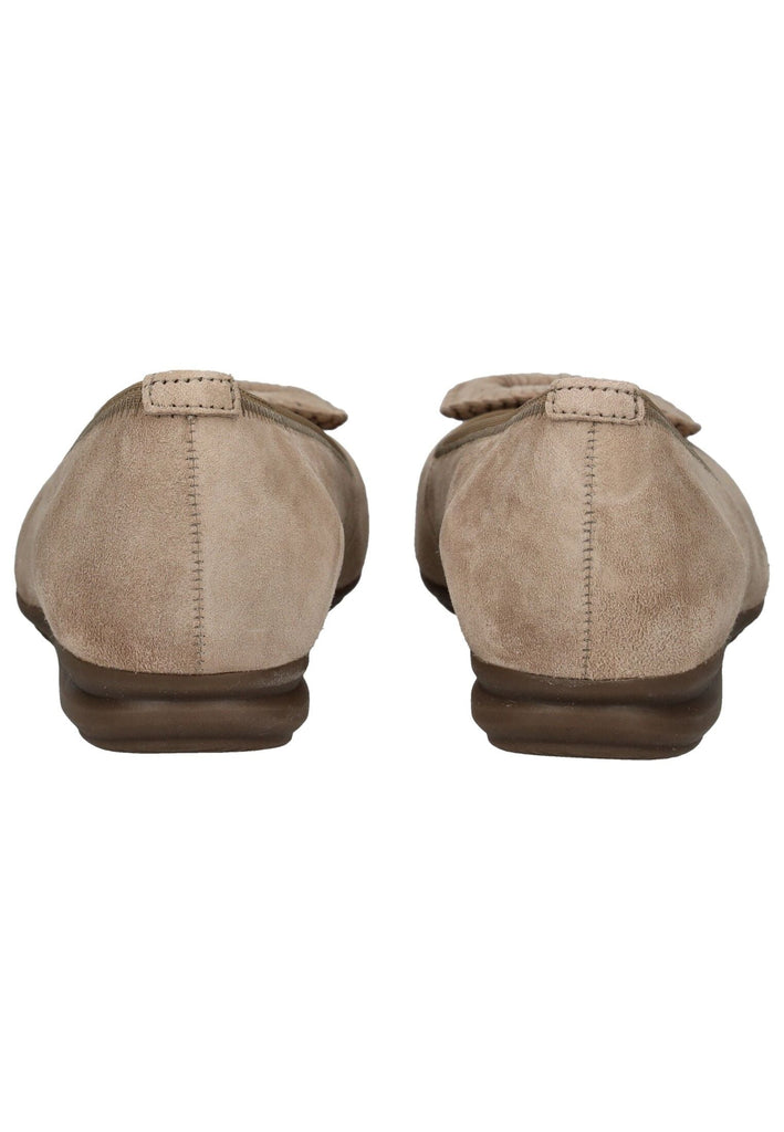 Gabor Comfort Ballerinas Veloursleder Sand