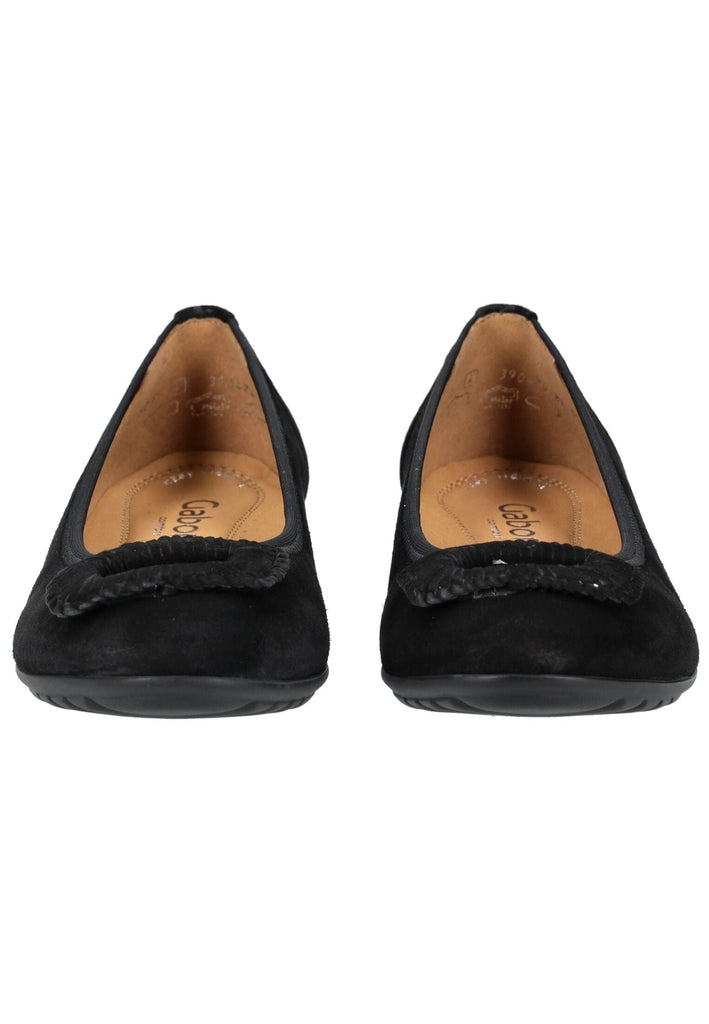 Gabor Comfort Ballerinas Veloursleder Schwarz