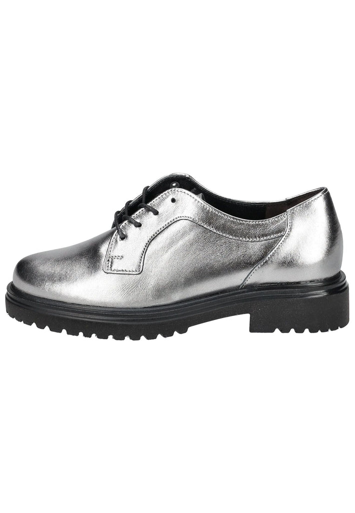 Halbschuhe Gabor Comfort Halbschuhe Leder Silber
