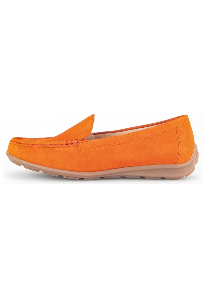 Halbschuhe Gabor Comfort Mokassin Veloursleder Orange