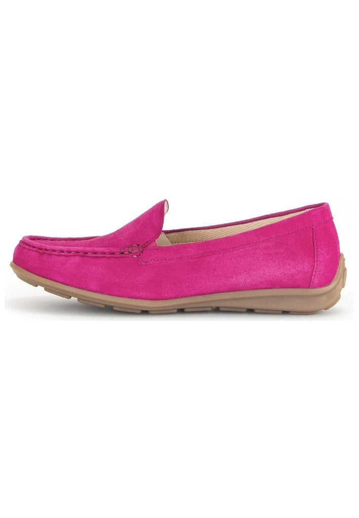 Halbschuhe Gabor Comfort Mokassin Veloursleder Pink