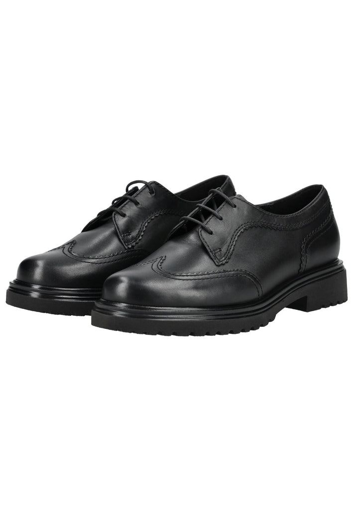 Gabor Comfort Halbschuhe Leder Schwarz