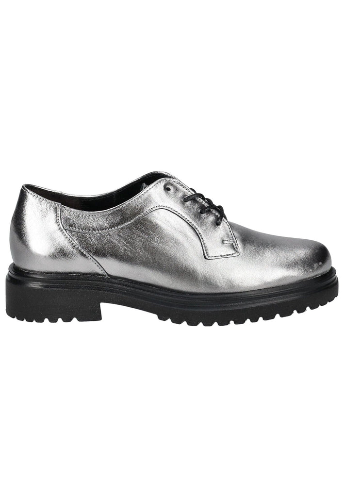 Gabor Comfort Halbschuhe Leder Silber