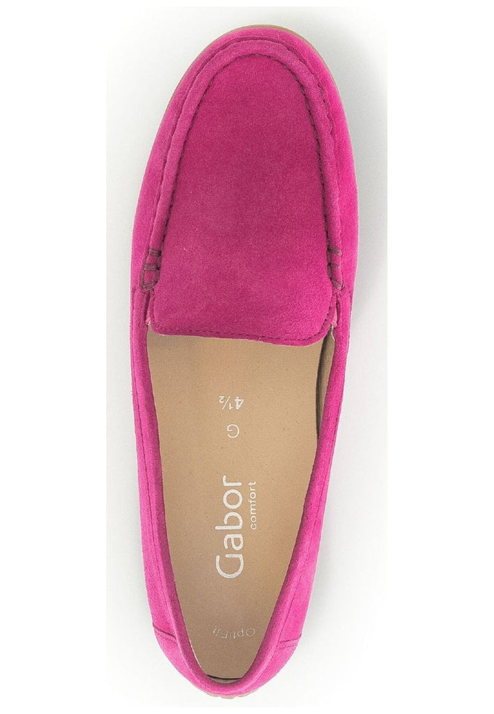 Gabor Comfort Mokassin Veloursleder Pink