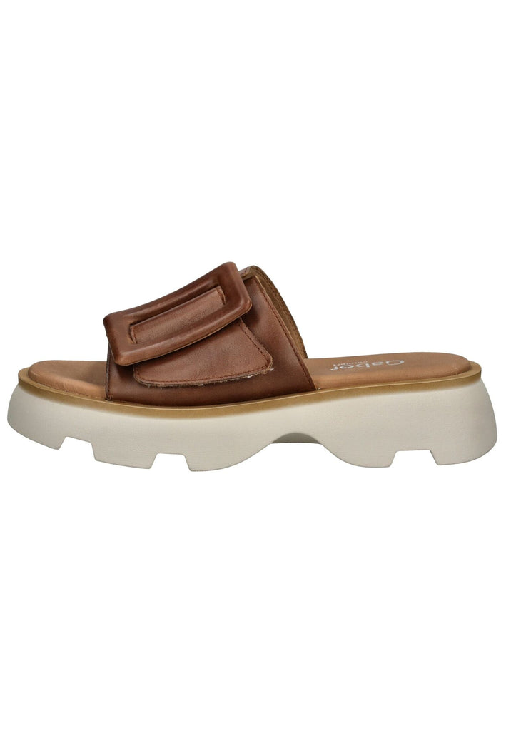 Pantoletten Gabor Comfort Pantoletten Glattleder Camel