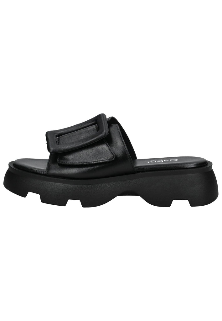 Pantoletten Gabor Comfort Pantoletten Glattleder Schwarz