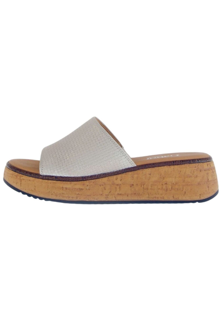 Pantoletten Gabor Comfort Pantoletten Leder Beige