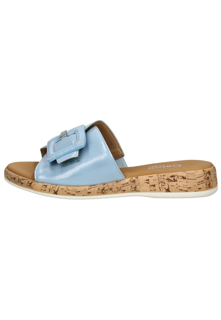 Pantoletten Gabor Comfort Pantoletten Leder Hellblau