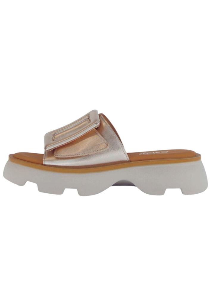Pantoletten Gabor Comfort Pantoletten Leder Puder