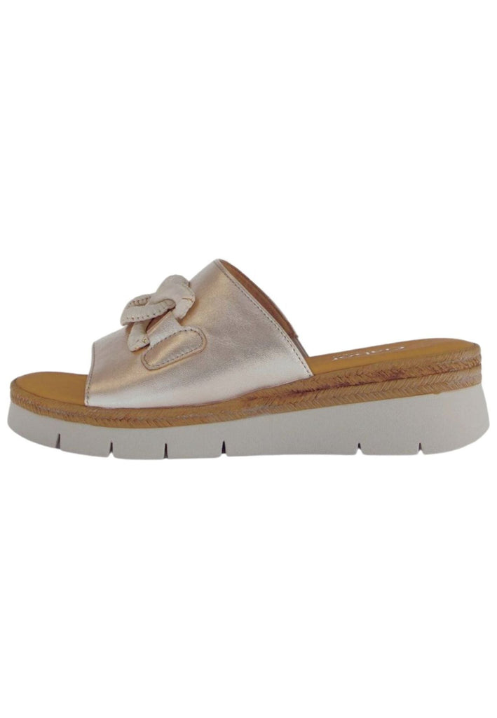 Pantoletten Gabor Comfort Pantoletten Leder Puder