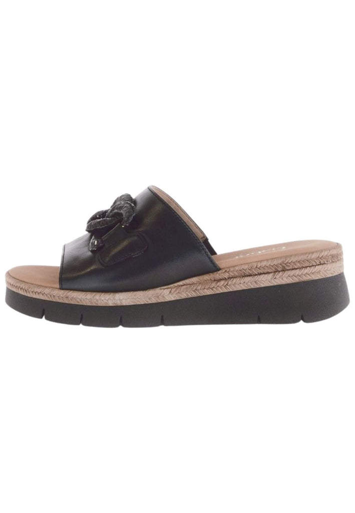 Pantoletten Gabor Comfort Pantoletten Nappaleder Schwarz