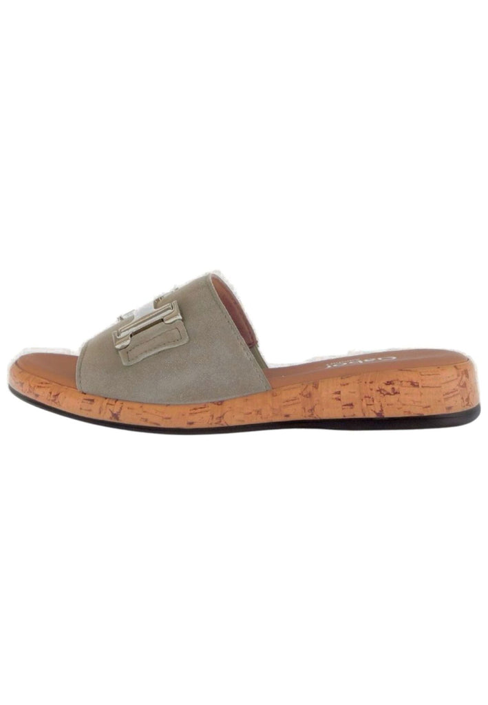 Pantoletten Gabor Comfort Pantoletten Veloursleder Grau