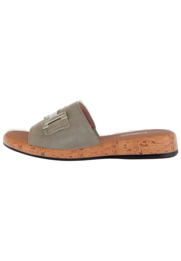 Pantoletten Gabor Comfort Pantoletten Veloursleder Grau