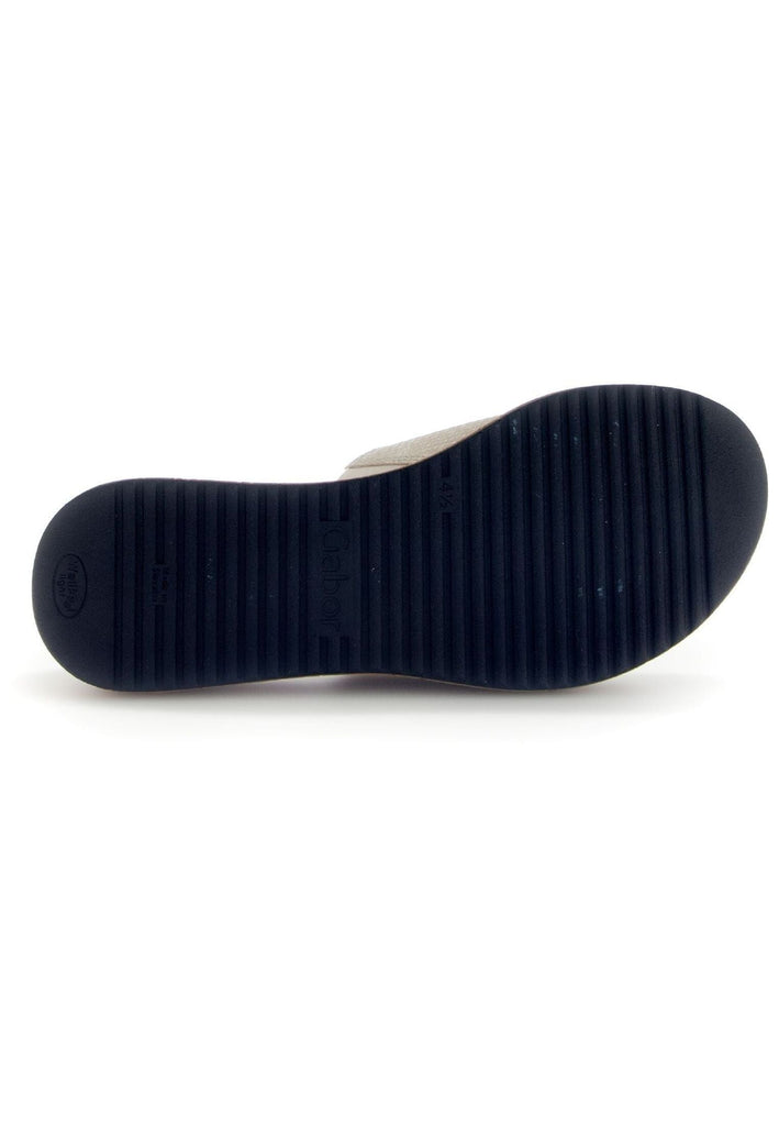 Gabor Comfort Pantoletten Leder Beige