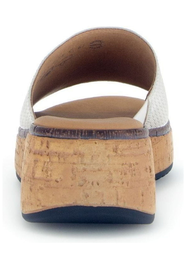 Gabor Comfort Pantoletten Leder Beige