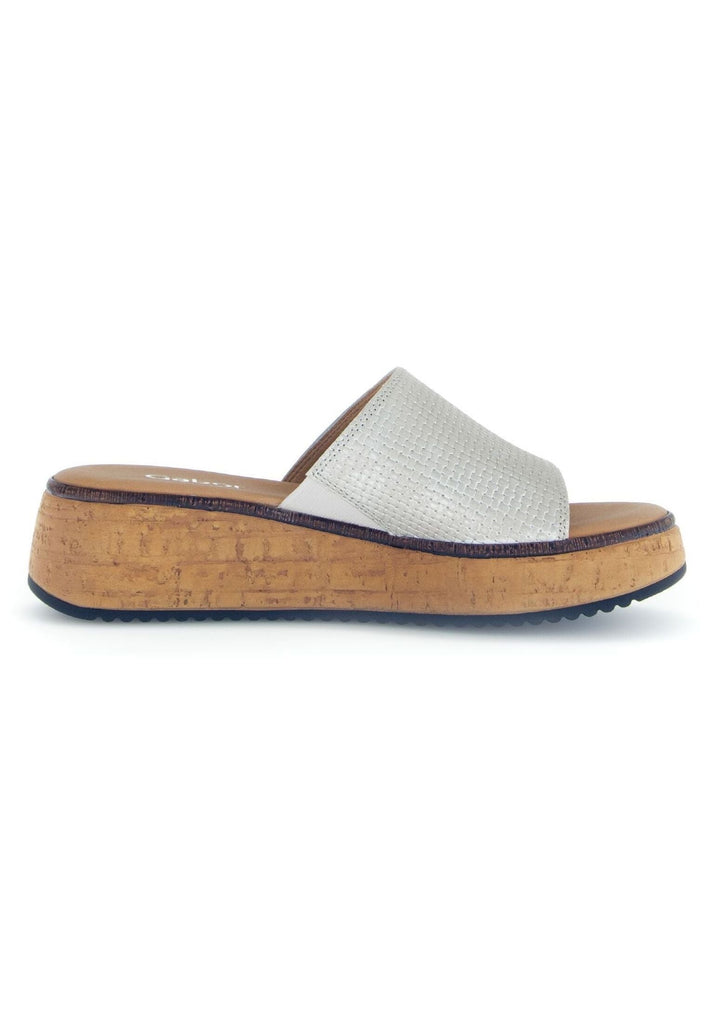 Gabor Comfort Pantoletten Leder Beige