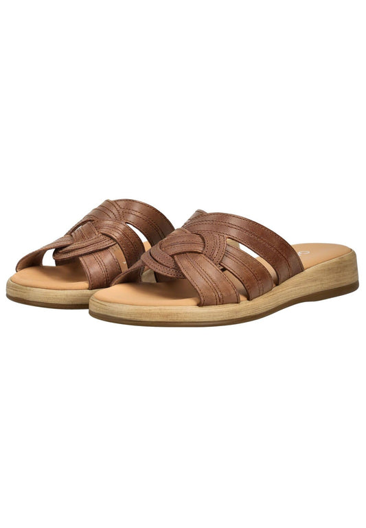 Gabor Comfort Pantoletten Leder Braun