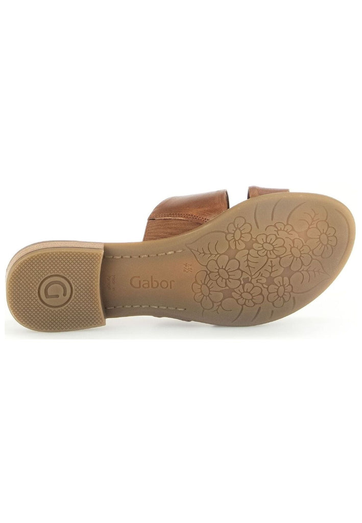 Gabor Comfort Pantoletten Leder Camel