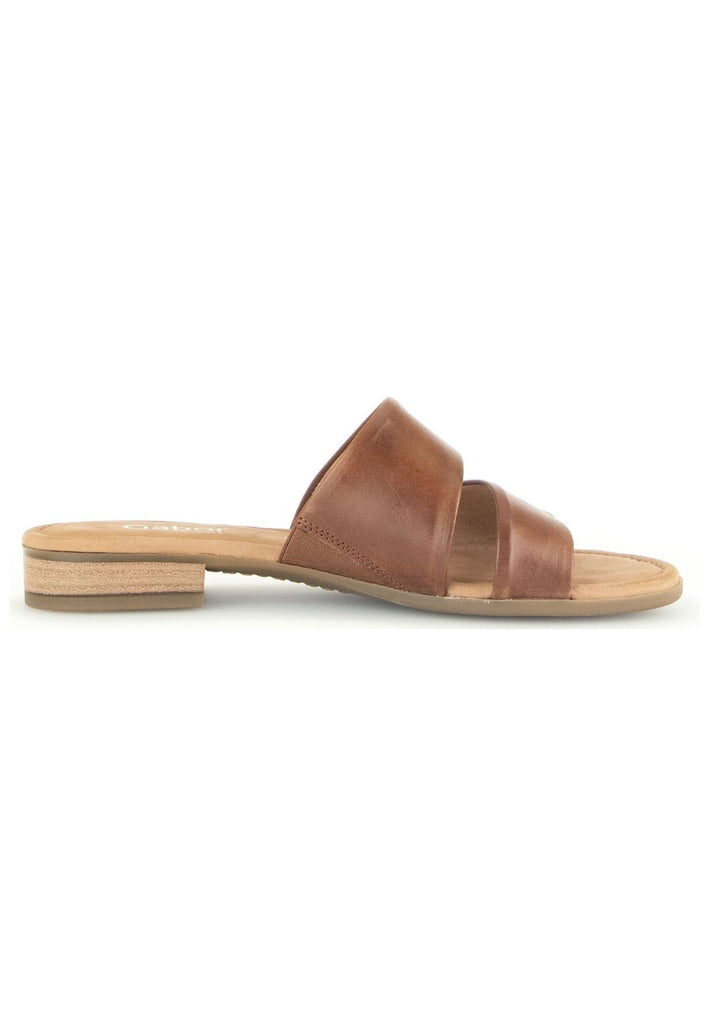 Gabor Comfort Pantoletten Leder Camel