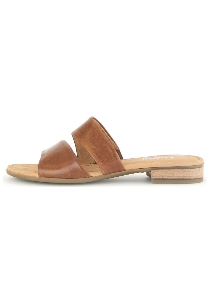 Gabor Comfort Pantoletten Leder Camel