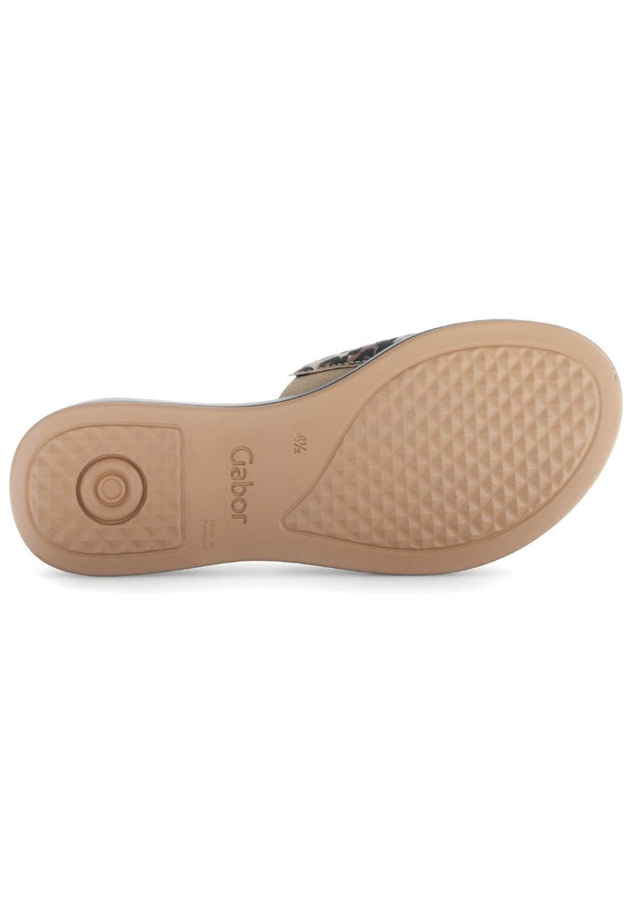 Gabor Comfort Pantoletten Leder Leopard