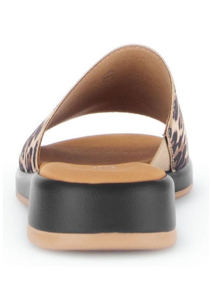 Gabor Comfort Pantoletten Leder Leopard