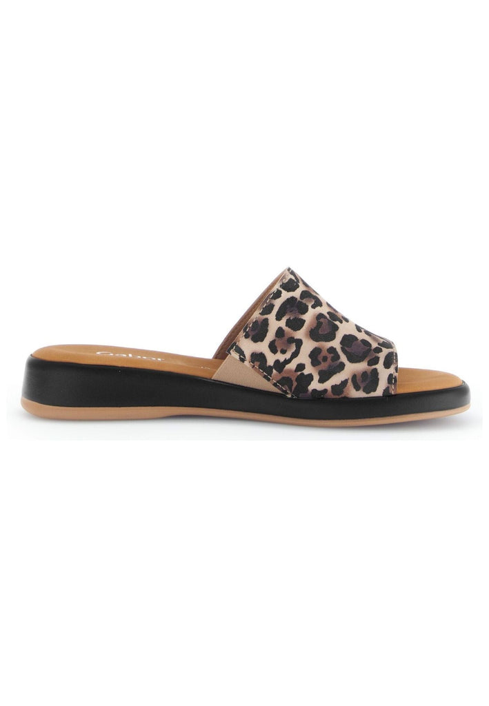 Gabor Comfort Pantoletten Leder Leopard