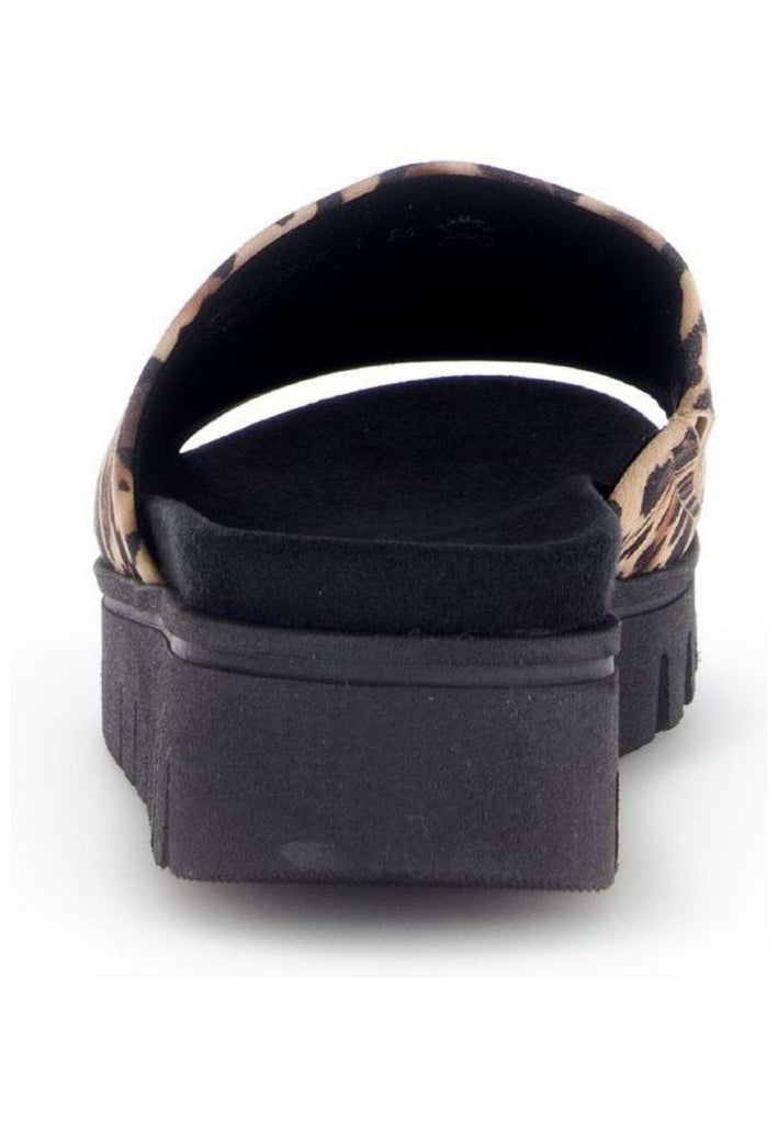 Gabor Comfort Pantoletten Leder Leopard