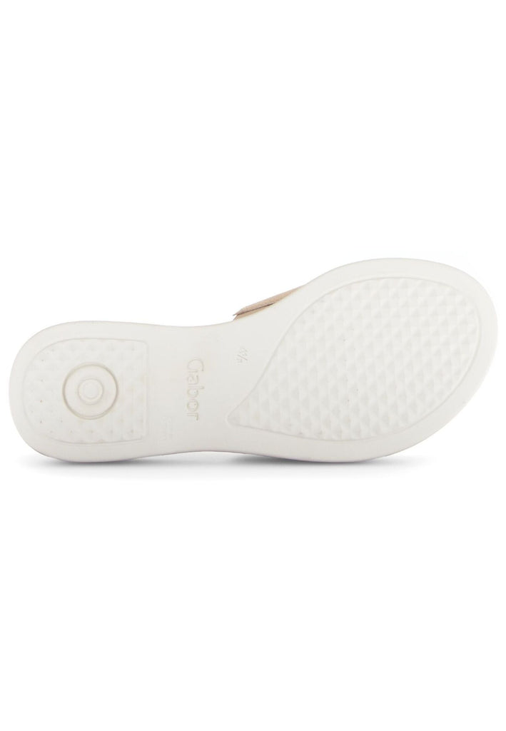 Gabor Comfort Pantoletten Leder Silber