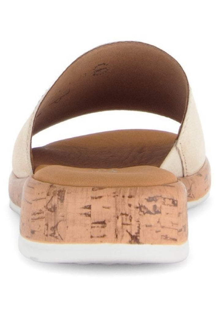 Gabor Comfort Pantoletten Leder Silber