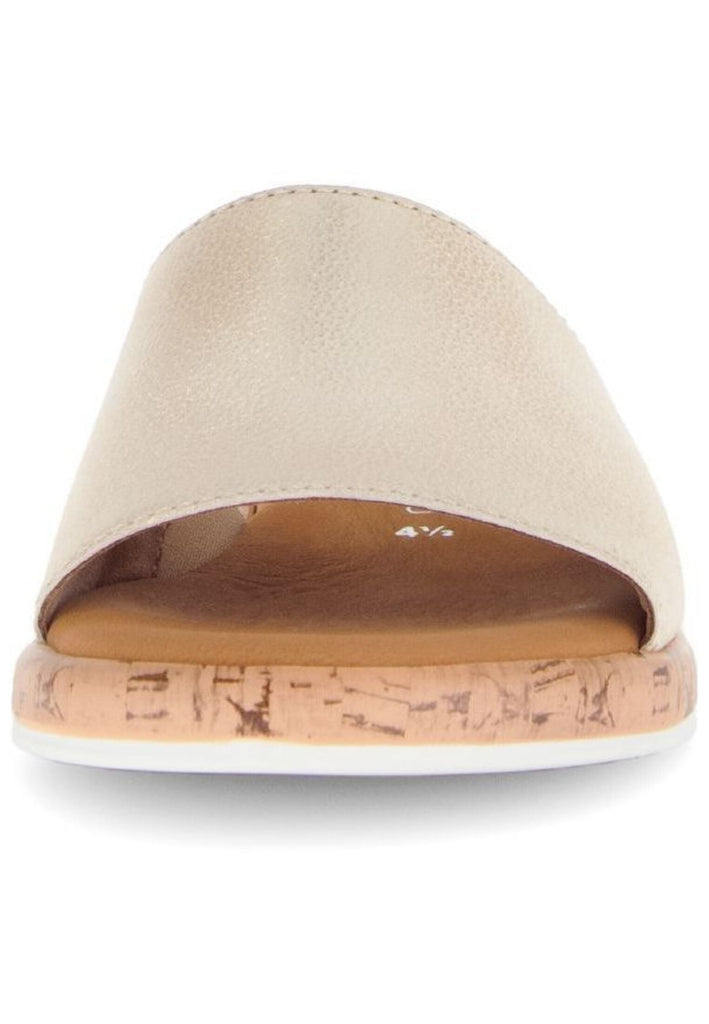 Gabor Comfort Pantoletten Leder Silber