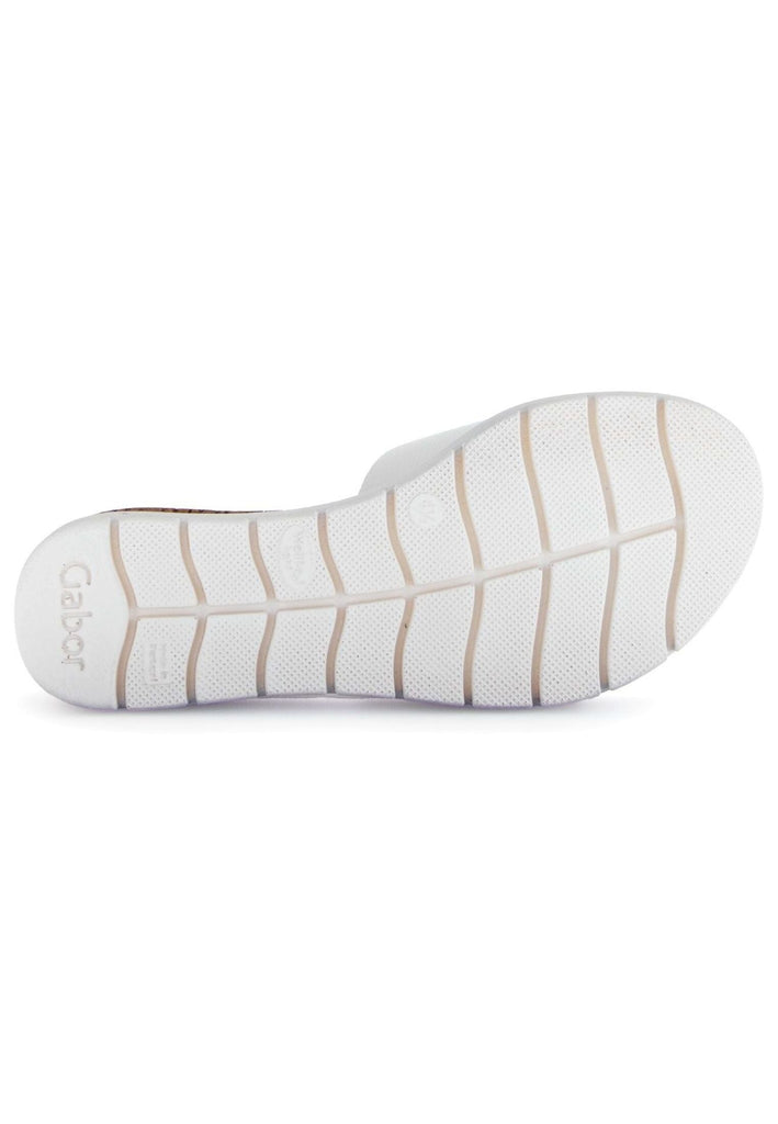 Gabor Comfort Pantoletten Leder Weiß