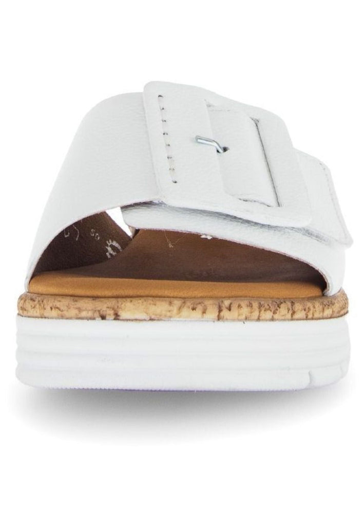 Gabor Comfort Pantoletten Leder Weiß