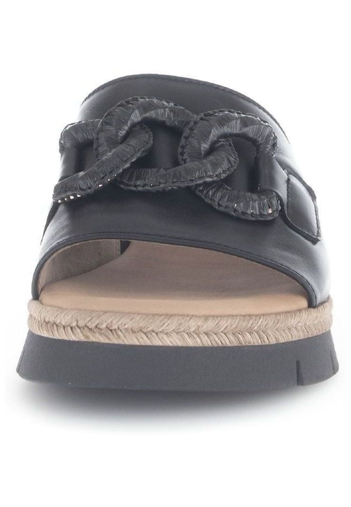 Gabor Comfort Pantoletten Nappaleder Schwarz