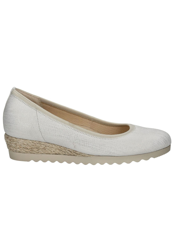Gabor Comfort Pumps Leder Weiß Kombi