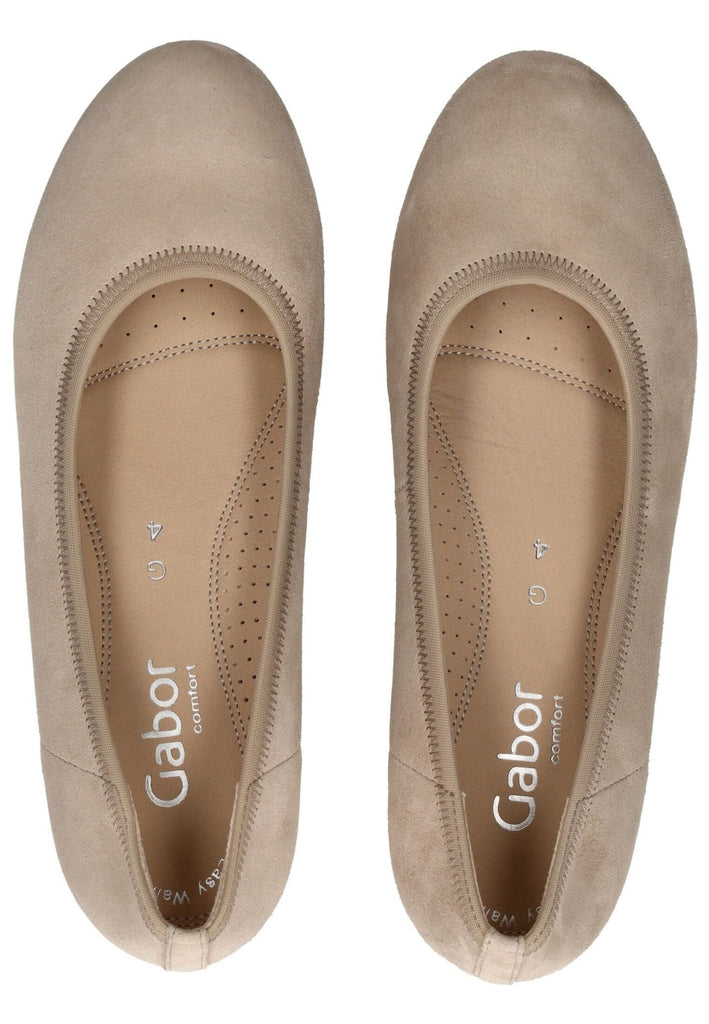 Gabor Comfort Pumps Veloursleder Beige