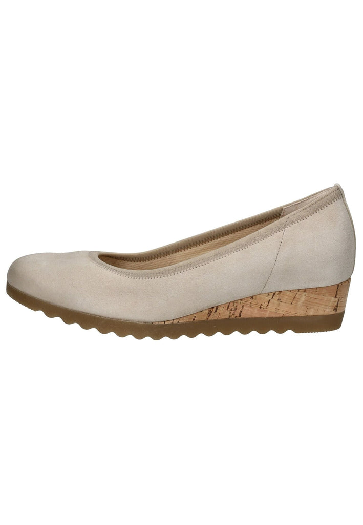 Gabor Comfort Pumps Veloursleder Beige