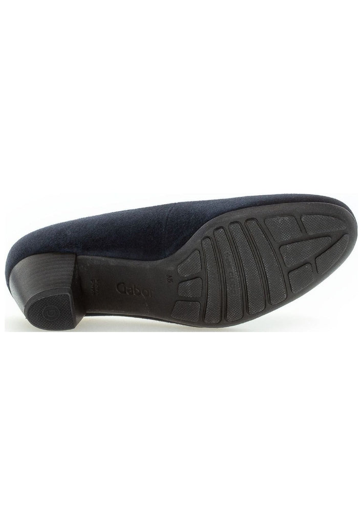 Gabor Comfort Pumps Veloursleder Dunkelblau