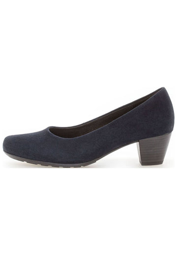Gabor Comfort Pumps Veloursleder Dunkelblau