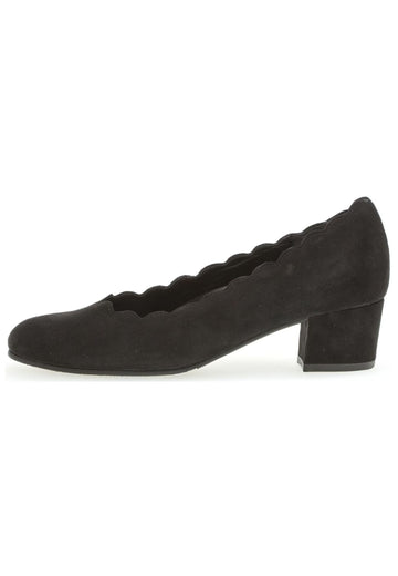 Gabor Comfort Pumps Veloursleder Schwarz