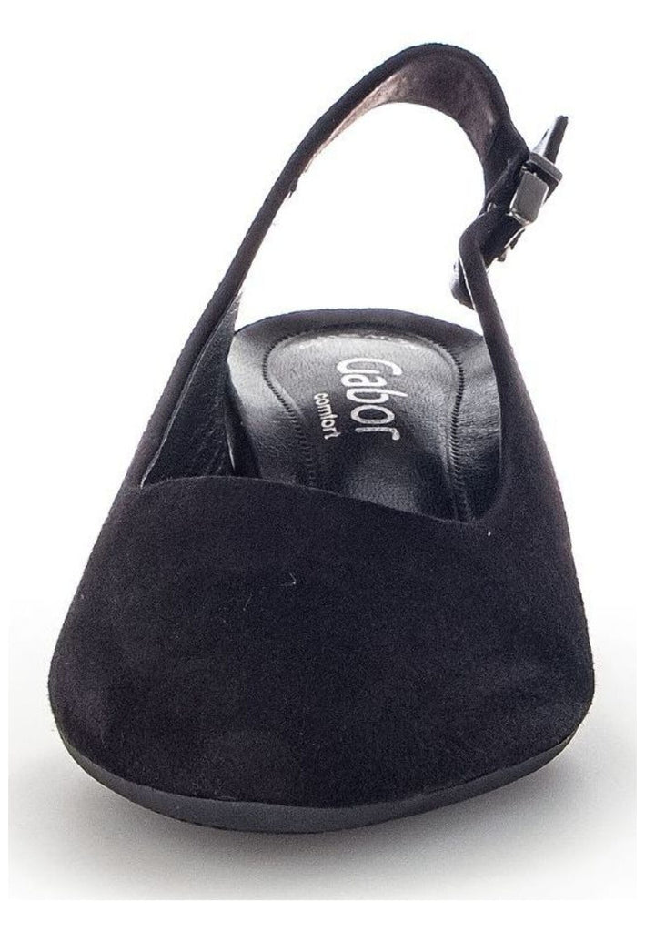 Gabor Comfort Pumps Veloursleder Schwarz