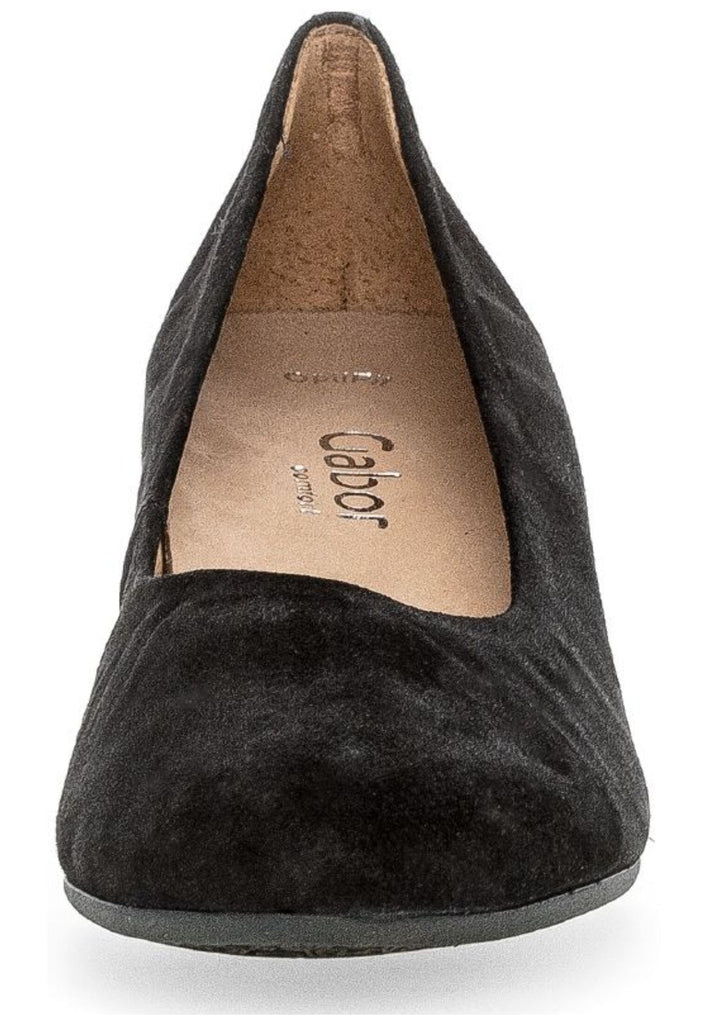 Gabor Comfort Pumps Veloursleder Schwarz
