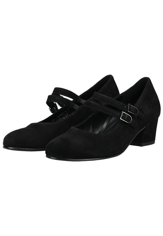 Gabor Comfort Pumps Veloursleder Schwarz