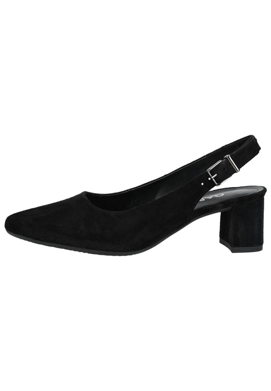 Gabor Comfort Pumps Veloursleder Schwarz